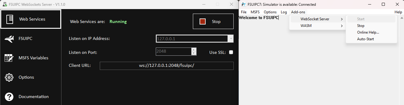 FSUIPC setup